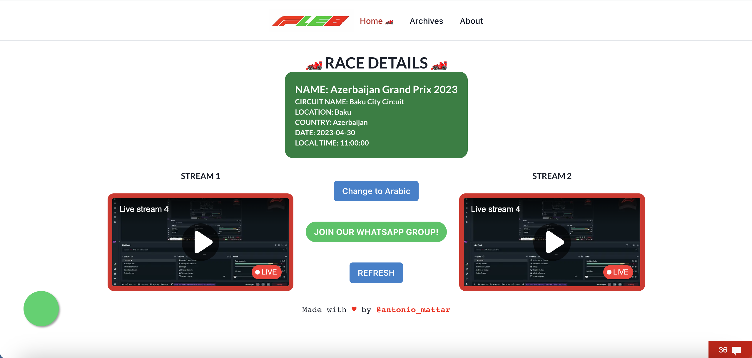 F1 Streaming Website thumbnail